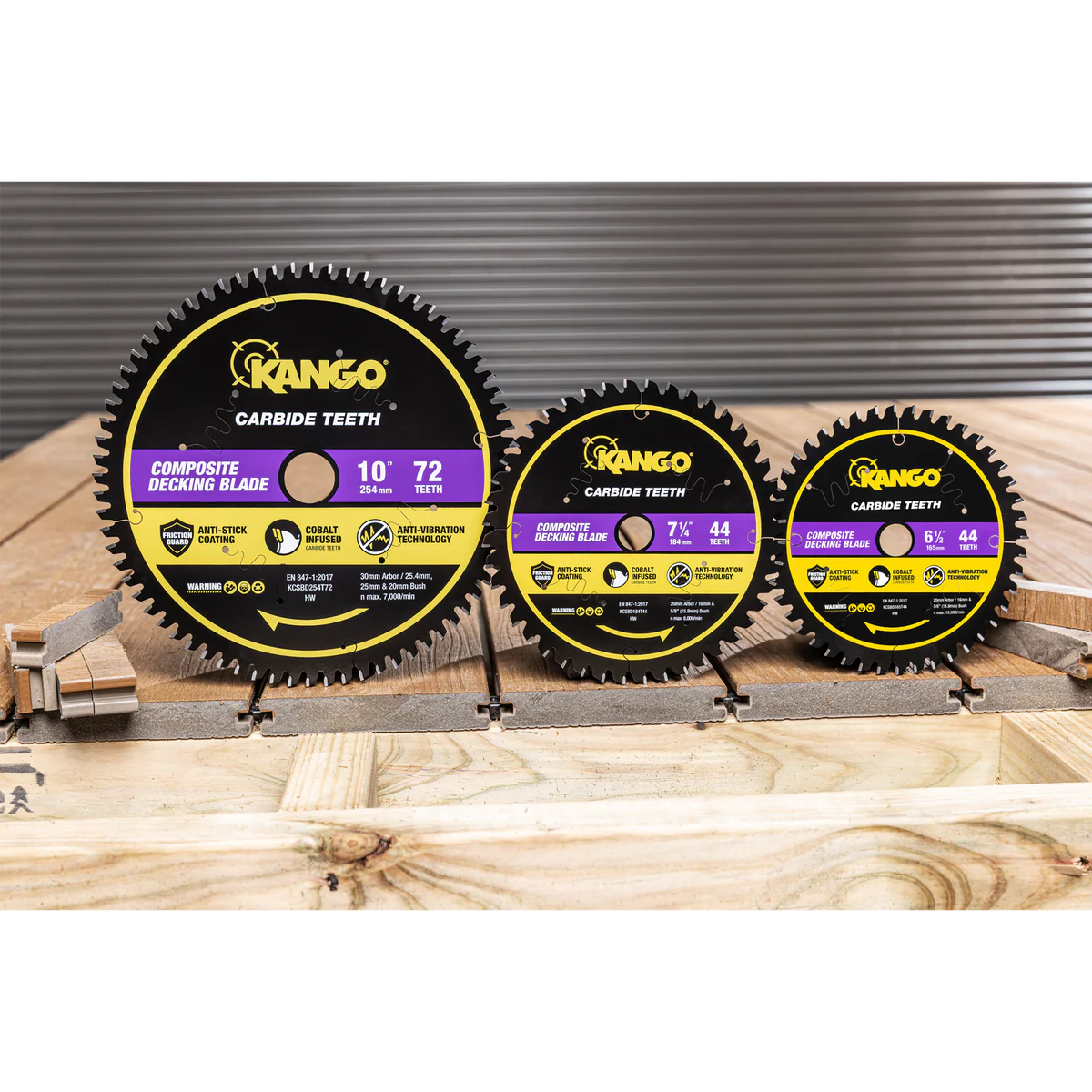 Kango 254mm 72T Composite Decking Mitre Saw Blade - Precision Cuts - Durable - Image 5