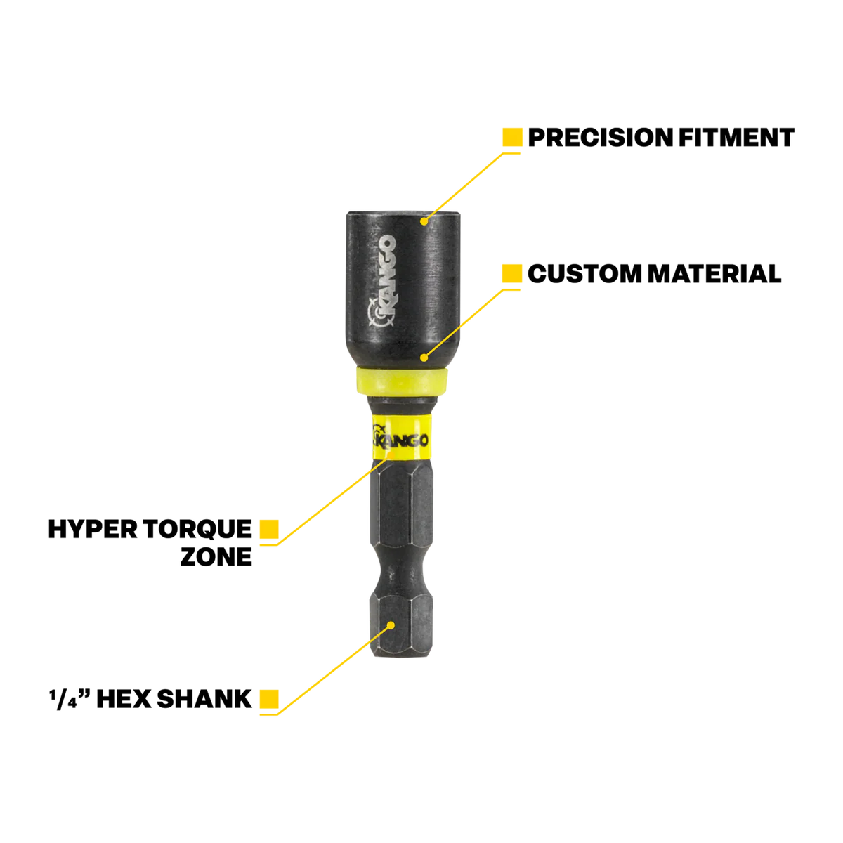 Kango 5/16" Hypertorque Impact Nut Setter - 65mm - High Torque, Precision Fit - Image 2
