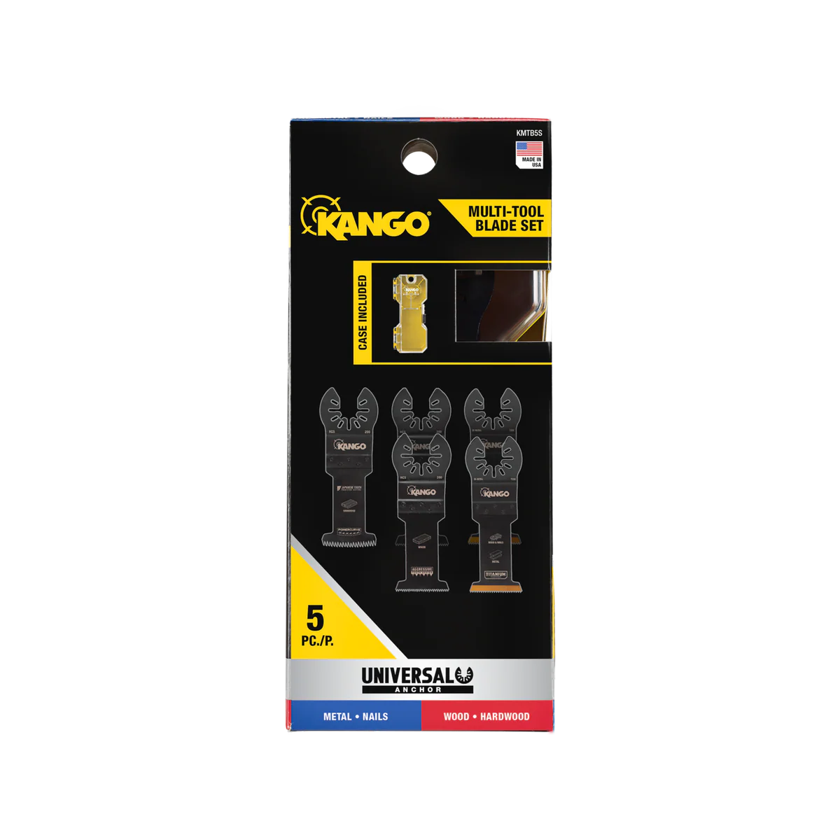 Kango 5 Piece Multi Tool Blade Set - 35mm & 32mm Blades - Versatile Cutting