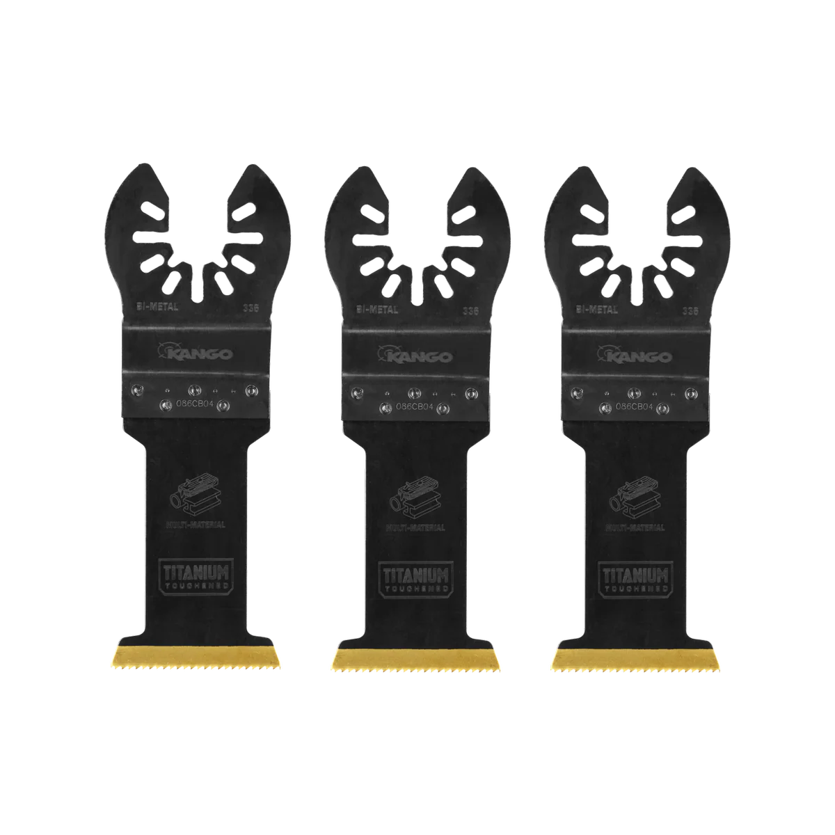 Kango Bi Metal Plunge Cut Multi Tool Blade 3 Pack - 35mm - Durable Cutting - Image 2