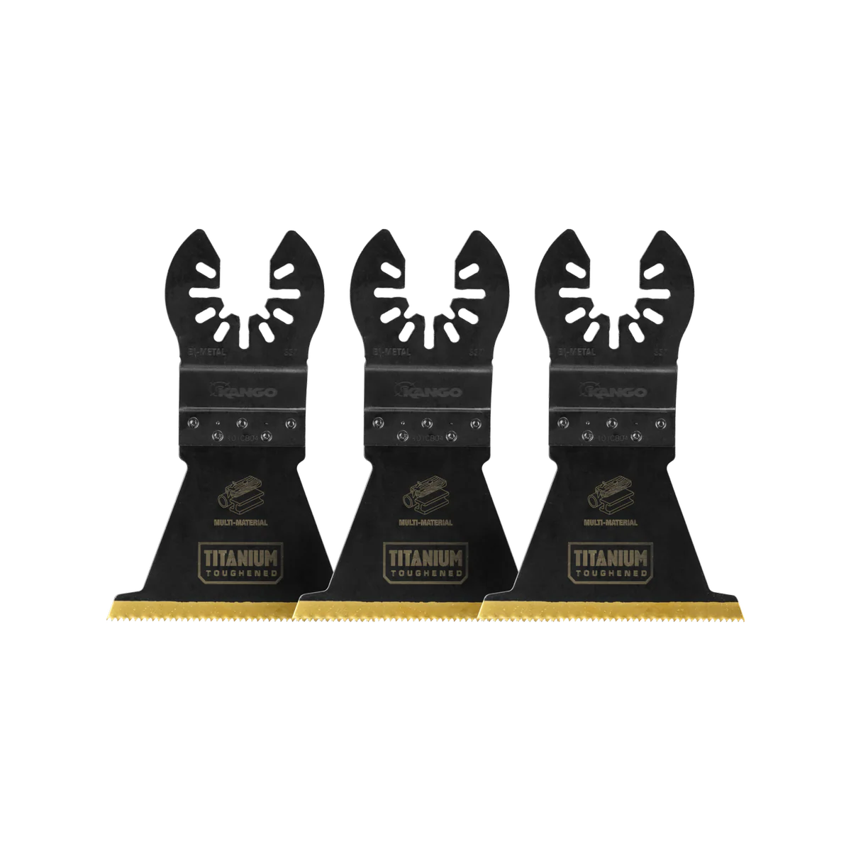 Kango Bi-Metal Plunge Cut Multi Tool Blade 3 Pack - 64mm - Durable Cutting - Image 2