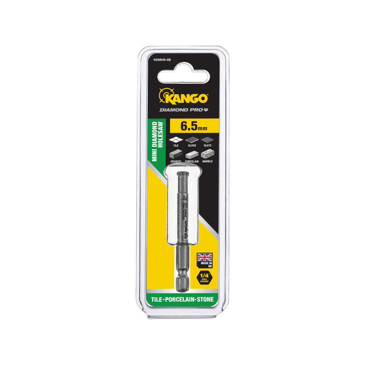 Kango Diamond Hole Saw - 6.5mm - Diamond - Wet and Dry Drilling - Image 2