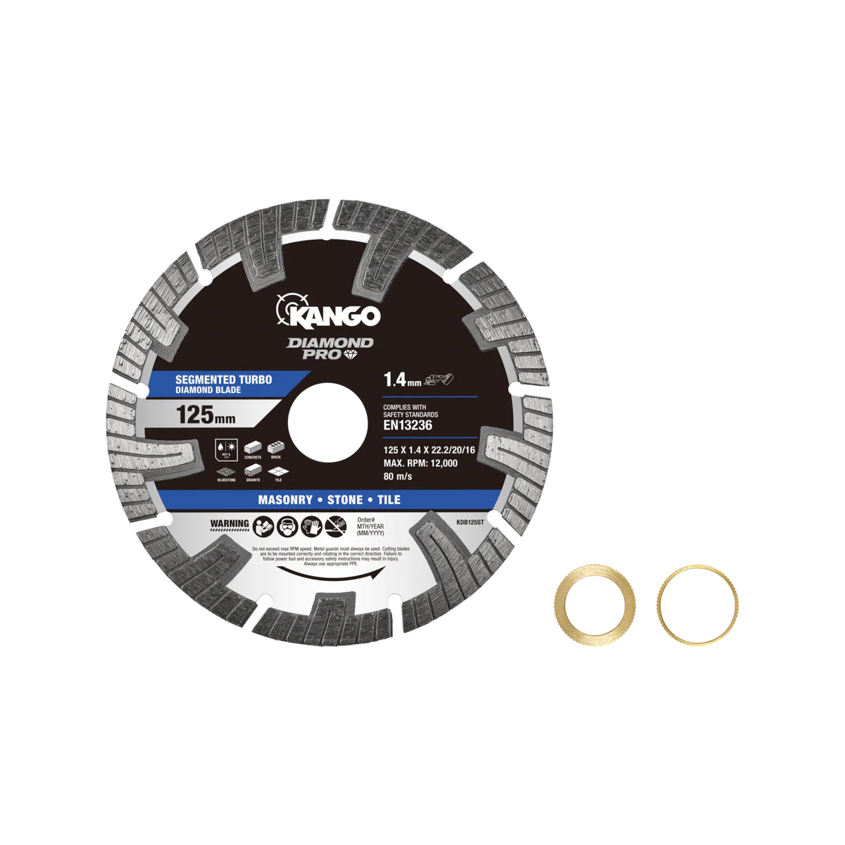 Kango Diamond Saw Blade - 125mm - Turbo - Dry Cutting - Image 2