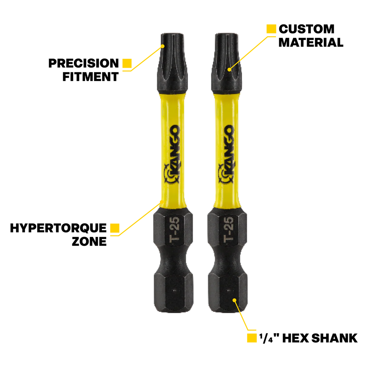 Kango Impact Driver Bit 5 Pack - TX25 50mm - High Torque - Magnetic Tip - Image 3