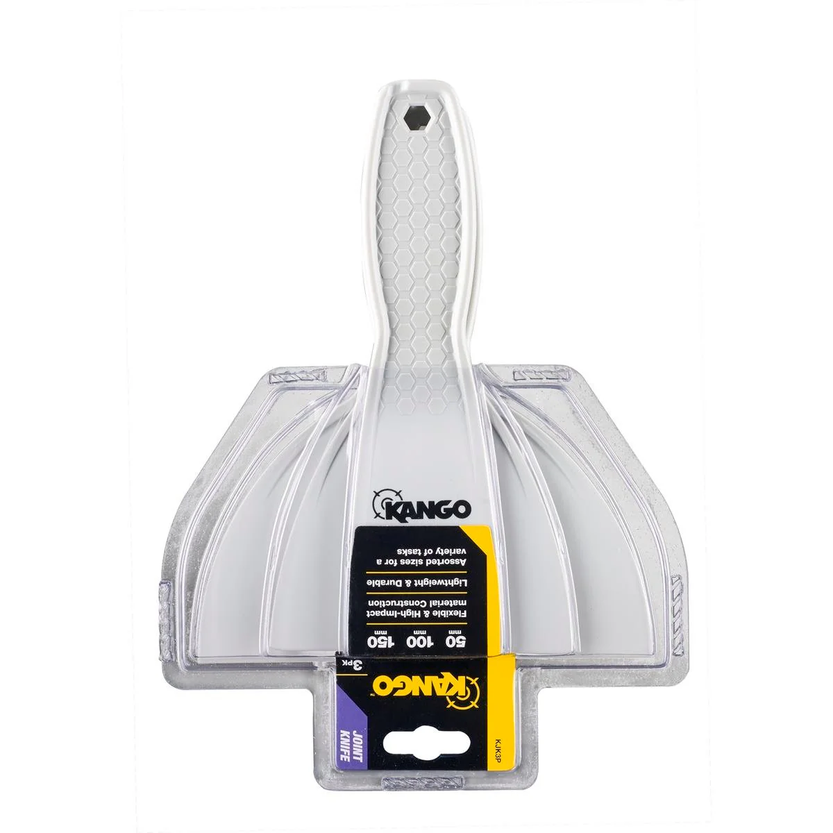 Kango 3 Piece Joint Knives Set - 50mm 100mm 150mm - White