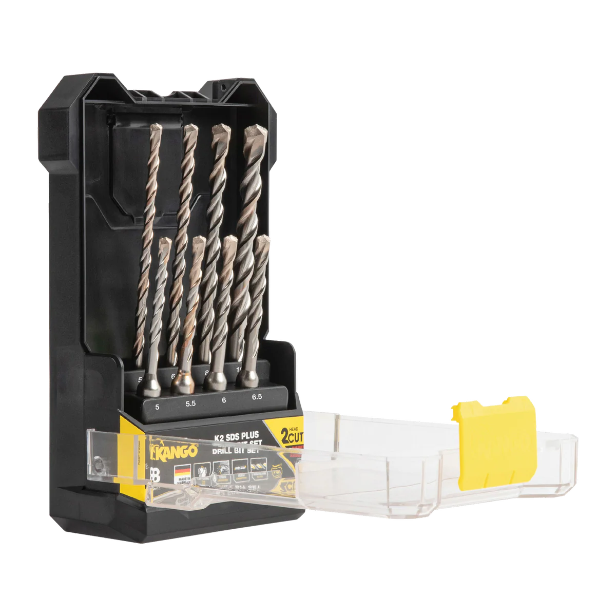 Kango K2 SDS Plus Drill Bit Set - 8 Pieces - 5x110mm to 10x160mm - Durable - Image 2