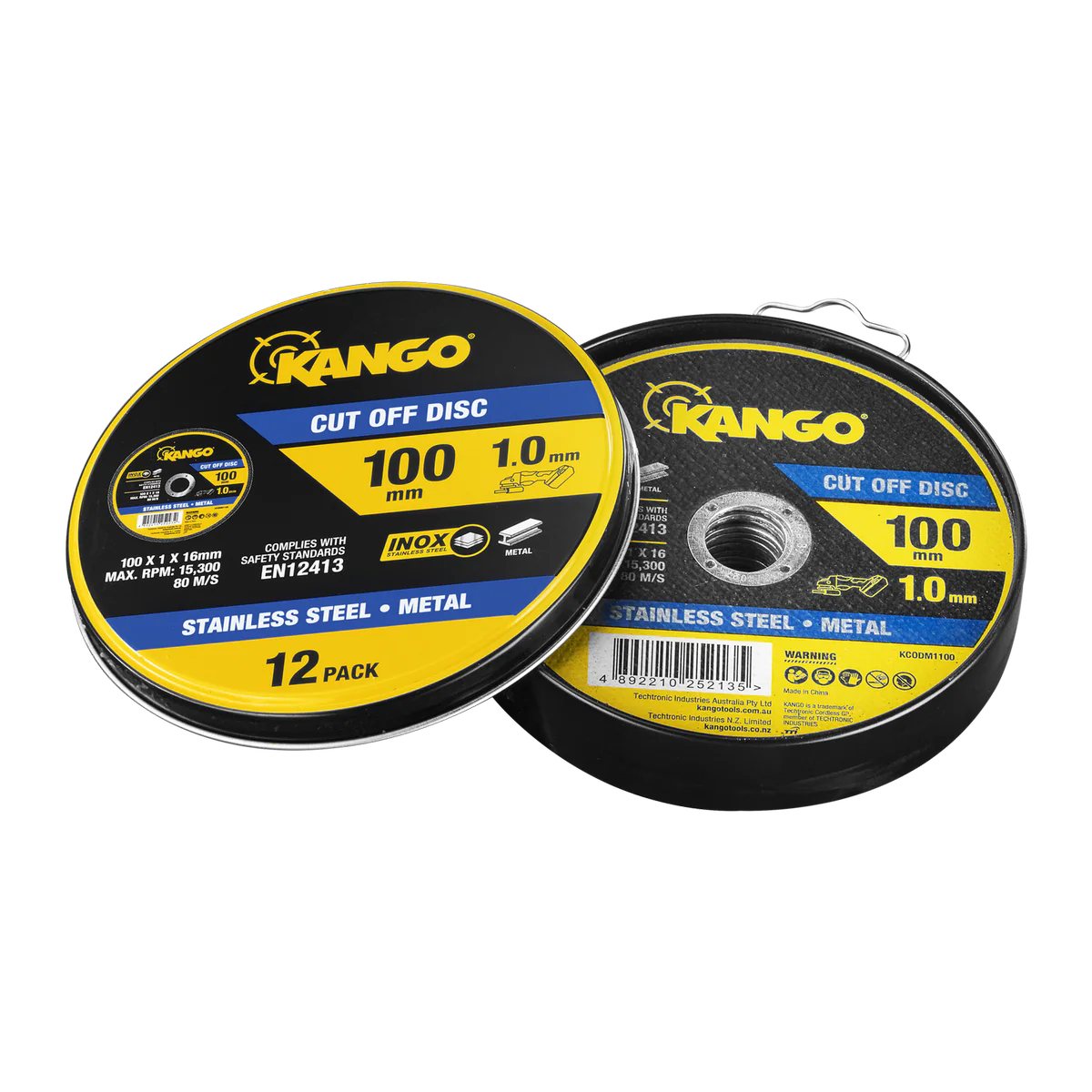 Kango Metal Cut Off Discs - 100mm - 12 Pack - Inox-Free - Durable - Image 2