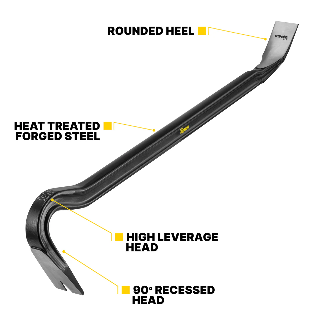 Kango Wrecking Bar - 900mm - Heat-Treated Steel - Nail Extraction Tool - Image 2