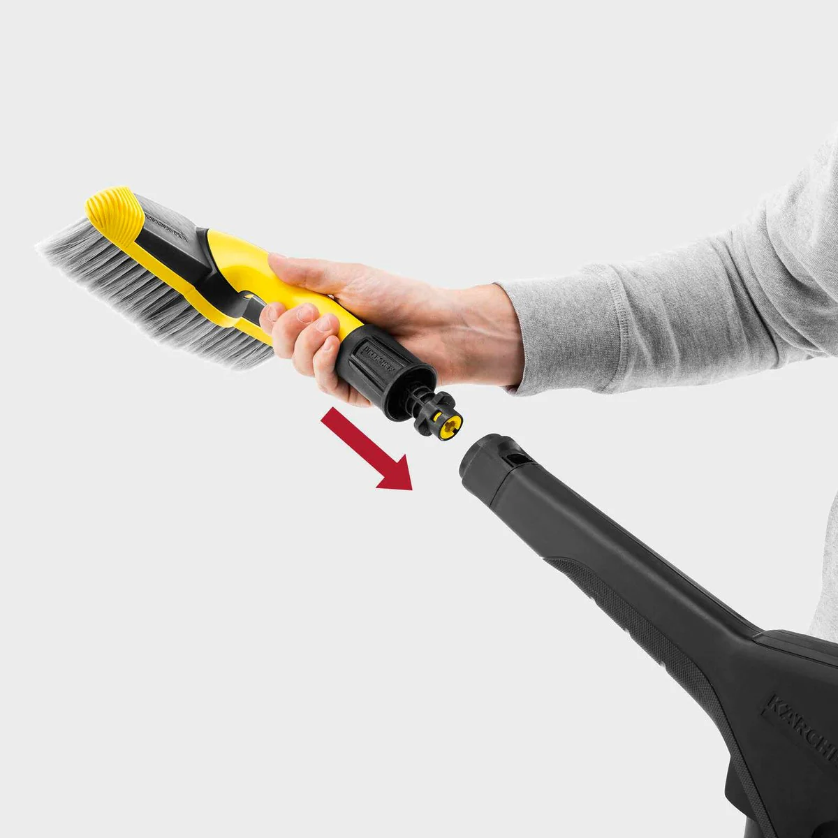 Kärcher WB60 Wash Brush - 248mm Cleaning Width - Soft Bristles - Ergonomic Handle - Image 2