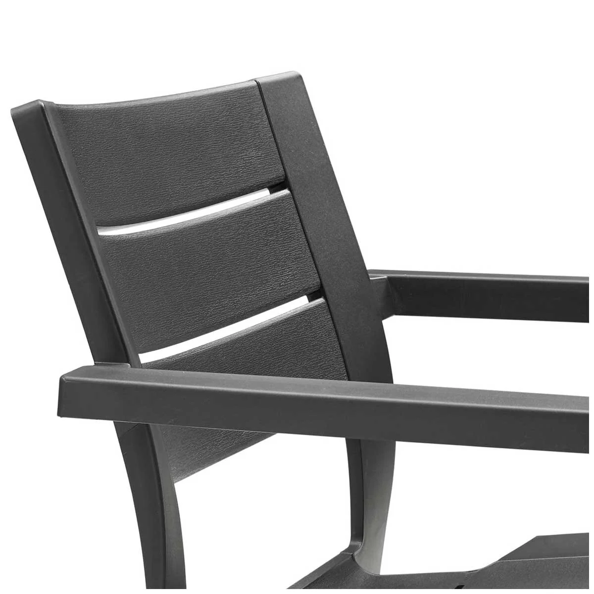 Keter Julie Outdoor Chair Set of 6 Graphite Resin Weather Resistant - Image 5
