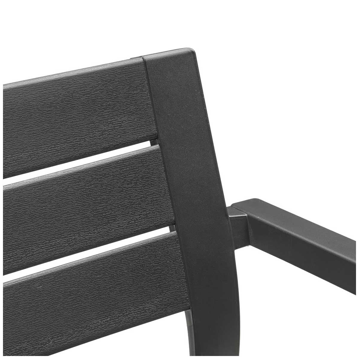 Keter Julie Outdoor Chair Set of 6 Graphite Resin Weather Resistant - Image 6