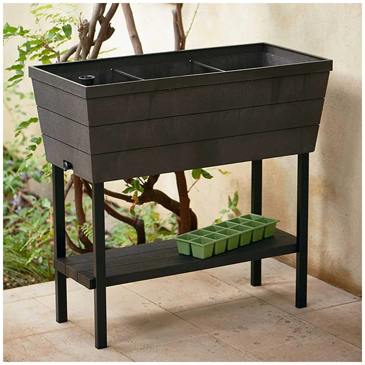 Keter Urban Bloomer 2 Pack 48 Litre Capacity Brown Polypropylene - Image 6