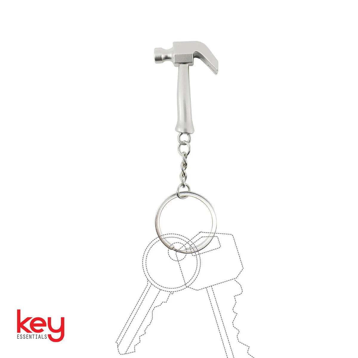 Key Essentials DIY Hammer Key Ring - Mini Hammer Design - Compact & Durable - Image 2