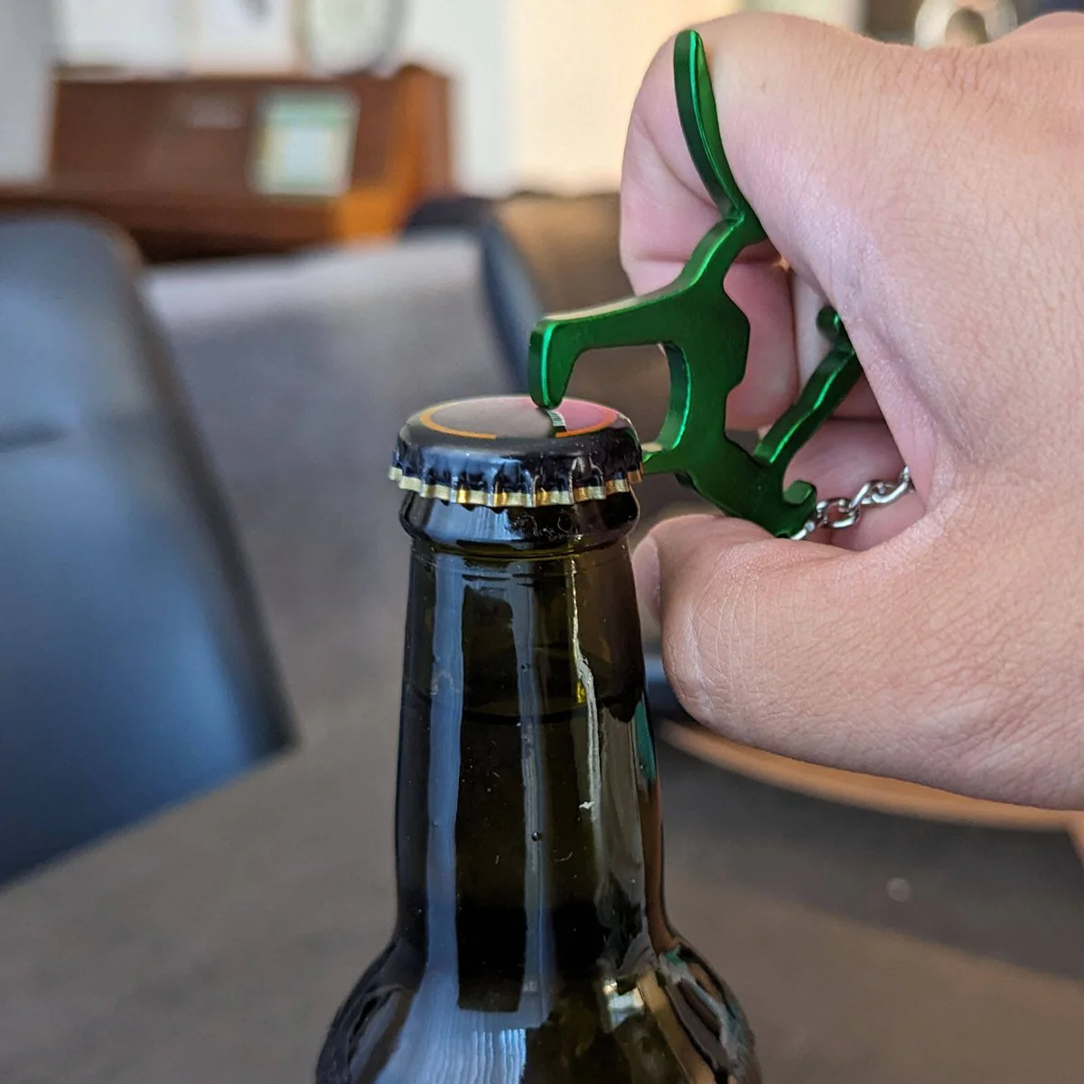 Key Essentials Kangaroo Bottle Opener Key Ring - Assorted Colours - 4.8mm x 68mm - Image 3