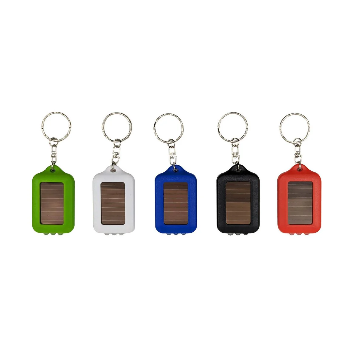 Key Essentials Solar Operated Key Ring - 1 Pack - 10.39mm x 58.75mm - Assorted Colours - LCD Display - Built-in Flashlight - Image 3