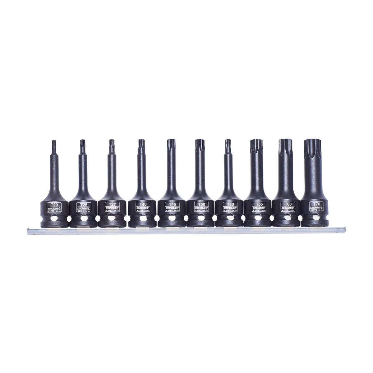 Kincrome 1/2" Drive Socket Torx Rail 10 Piece - Chrome Molybdenum Steel