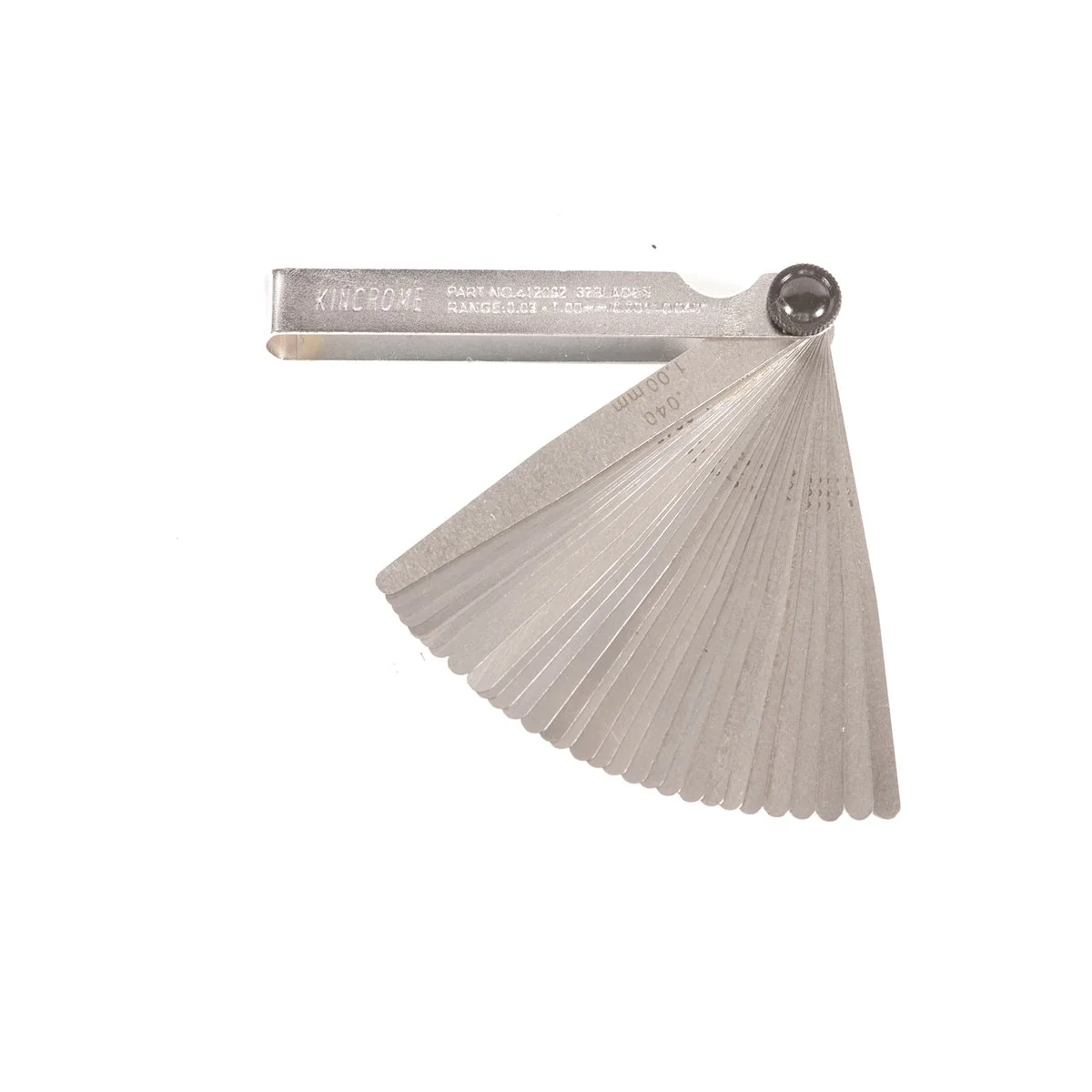 Kincrome 32 Blade Feeler Gauge - 105mm - Cr-V - Dual Marked Blades