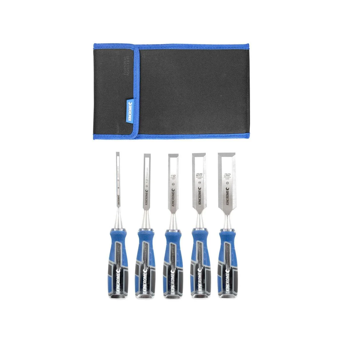 Kincrome 5 Piece Wood Chisel Set - Chrome Vanadium Steel - 6mm to 32mm