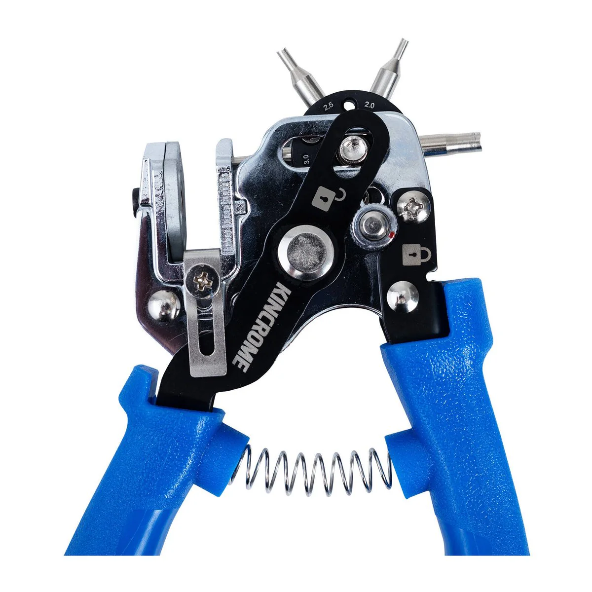 Kincrome 6 in 1 Adjustable Leather Punch - 6 Punches - 2mm to 4.5mm - Image 2
