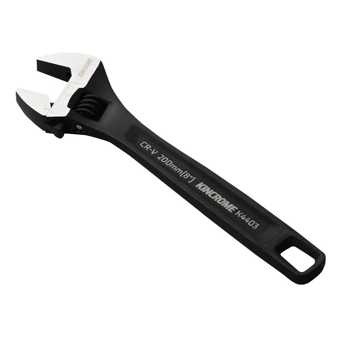 Kincrome Adjustable Wrench 200mm 8 - Chrome Vanadium Steel - 24mm Jaw Opening - Corrosion-Resistant Black Finish - Image 3