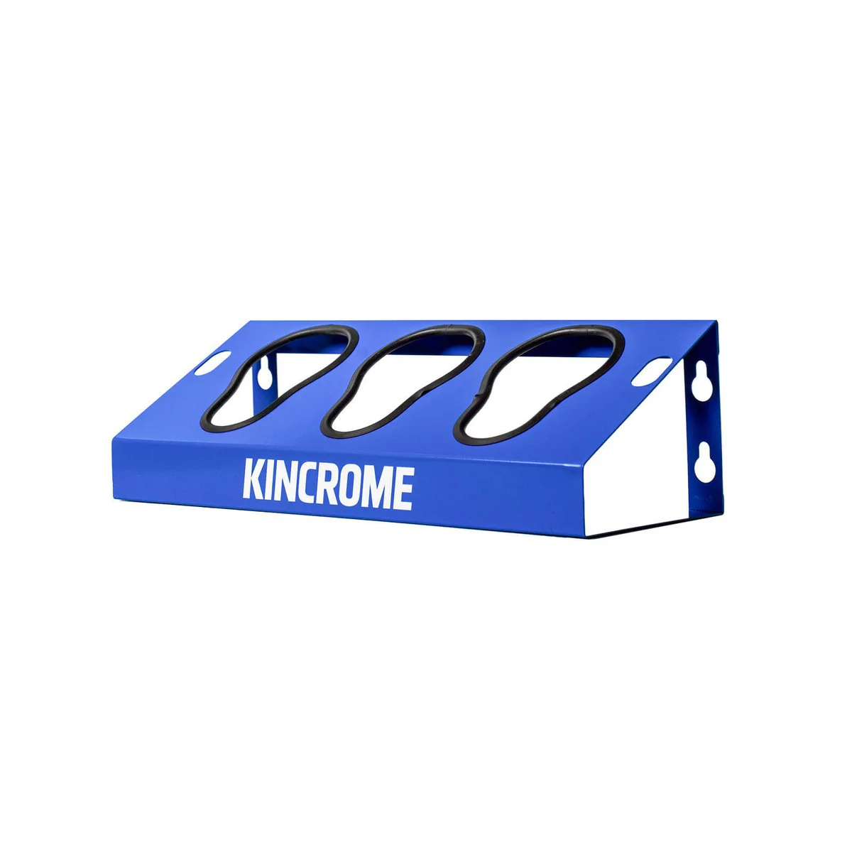 Kincrome Bluesteel Power Tool Holder 3 Slot - Heavy-Duty Steel - 137mm x 120mm x 416mm - Industrial Blue - Image 2