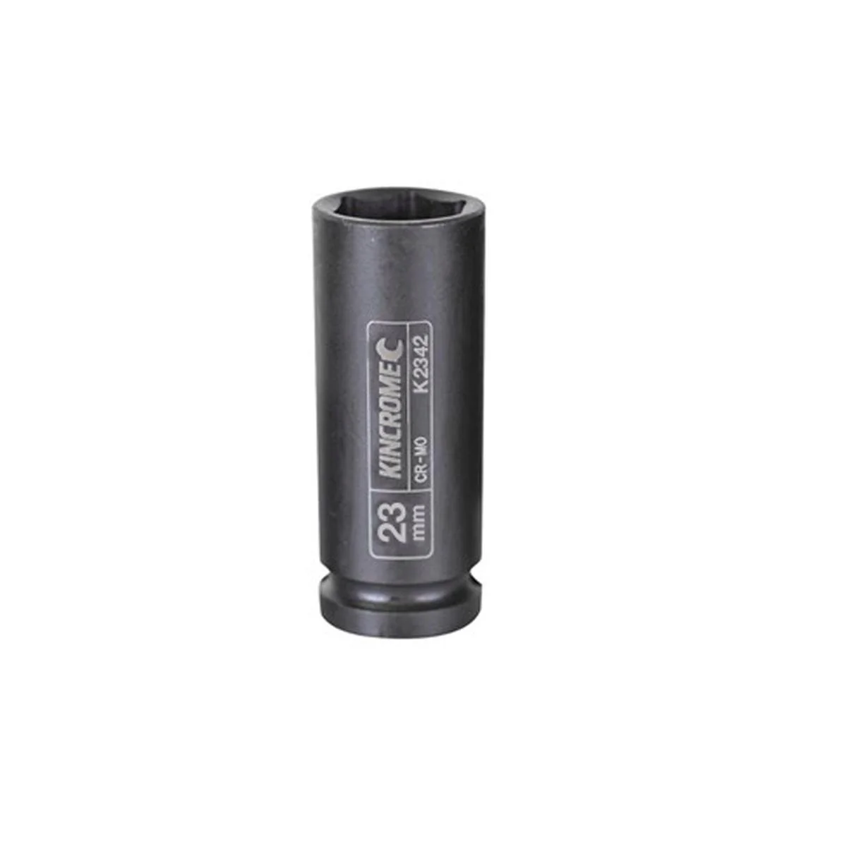 Kincrome 23mm 1/2 Drive Deep Impact Socket - Chrome Molybdenum Steel - Black