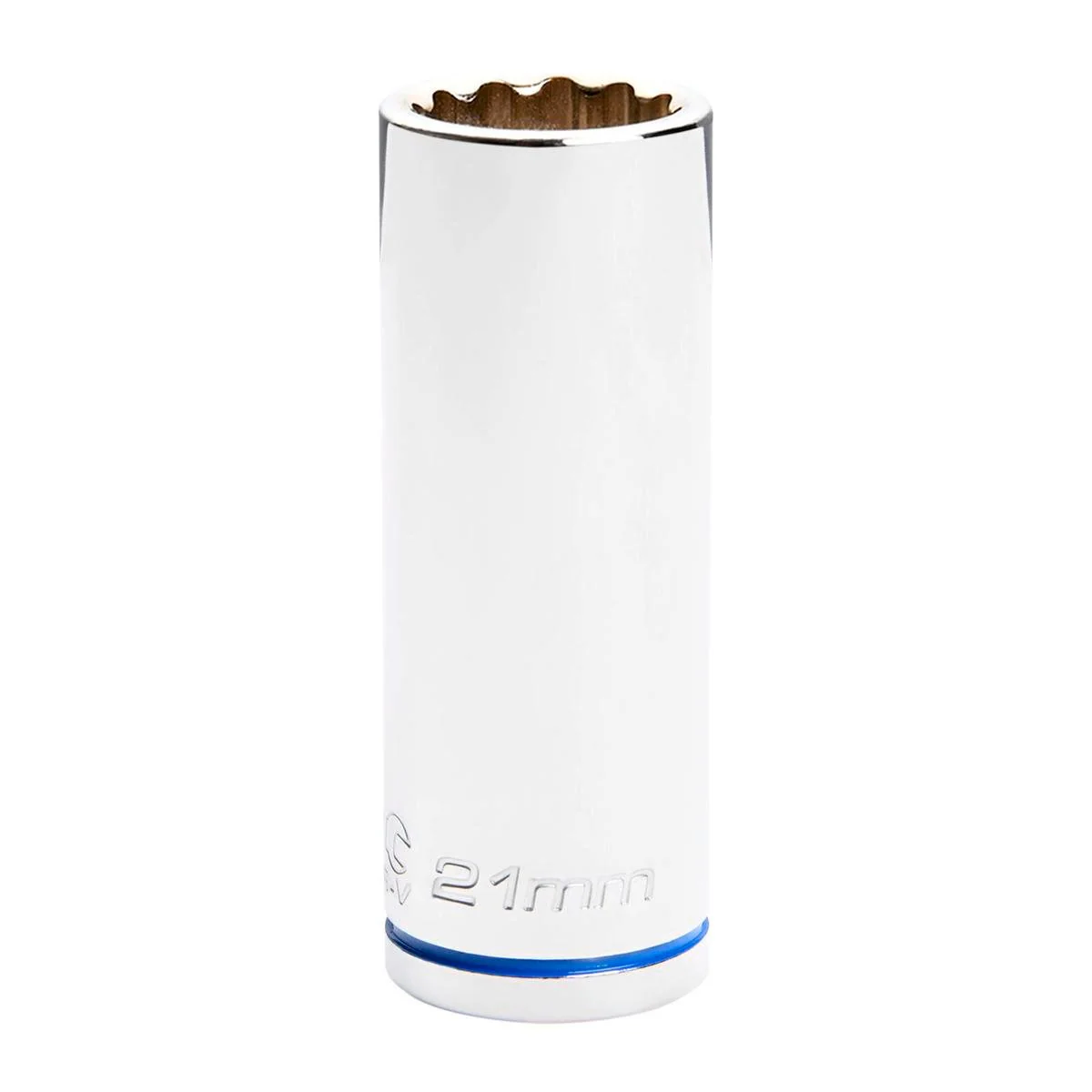 Kincrome Deep Socket - 21mm - Chrome Vanadium Steel - Mirror Polish