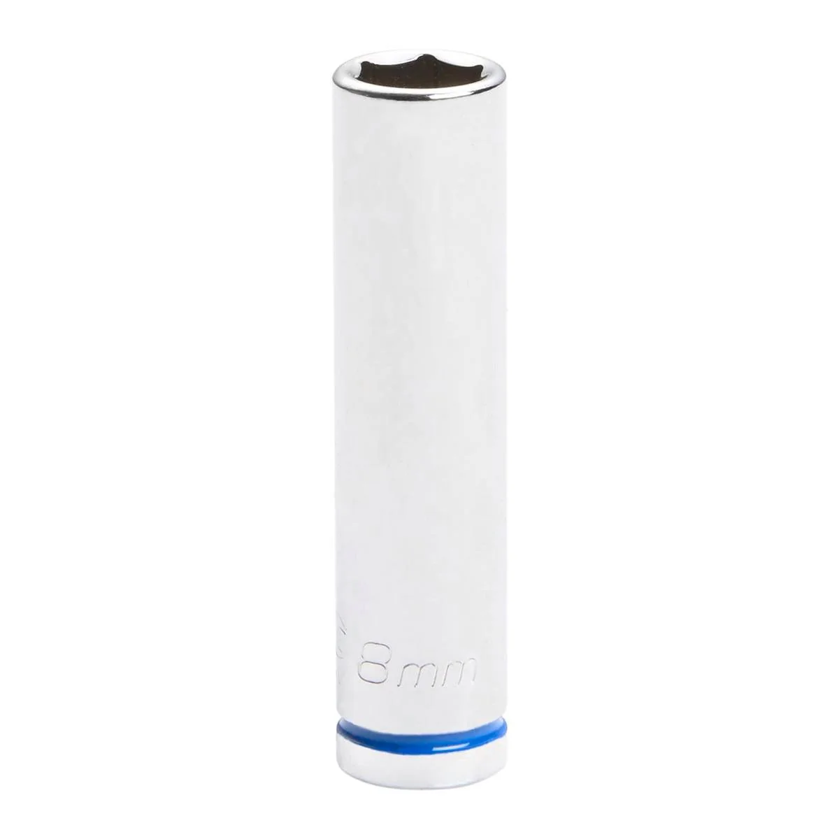 Kincrome Deep Socket - 8mm - Chrome Vanadium - Mirror Polish