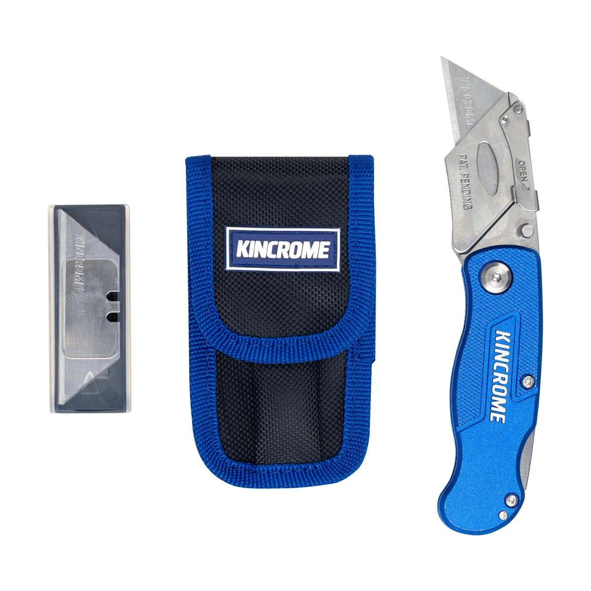 Kincrome Folding Utility Knife - 150mm - Aluminium - Heavy Duty