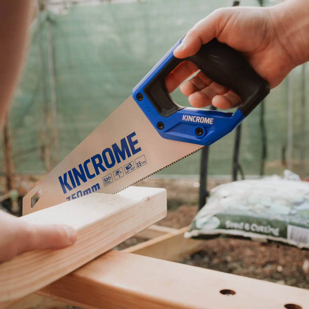 Kincrome Handsaw - 350mm - SK5 Steel - Fine Cuts - Image 4