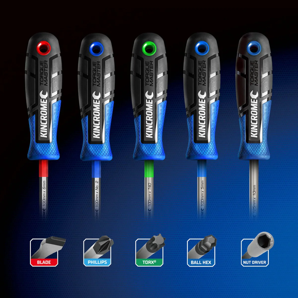 Kincrome Torquemaster Blade Screwdriver 3 x 75mm - S3 SVCM Alloy Steel - Magnetic Tips - Image 3