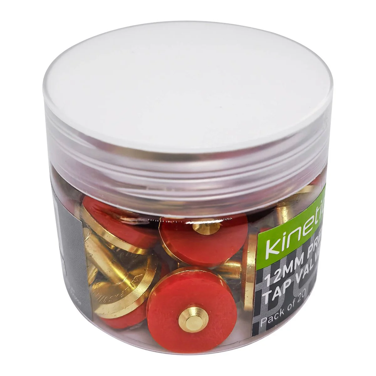 Kinetic 12mm Brass Tap Valve 20 Pack - Durable Leak-Free Connections - Image 2