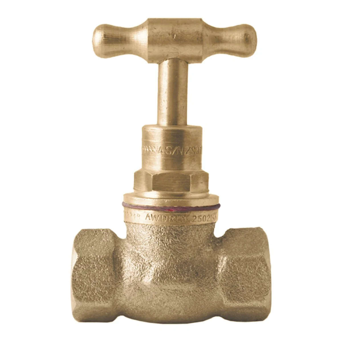 Kinetic 15mm Brass Female T Head Stop Cock - Water Flow Control - Durable