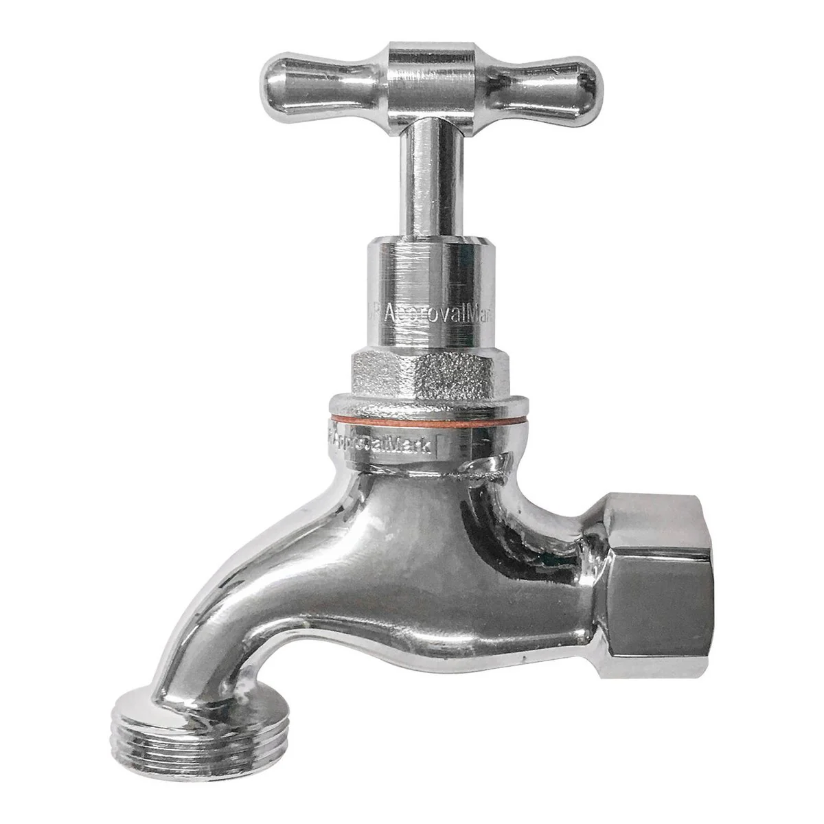 Kinetic 15mm Chrome Male & Female Garden Tap - Lead-Free Brass - Durable