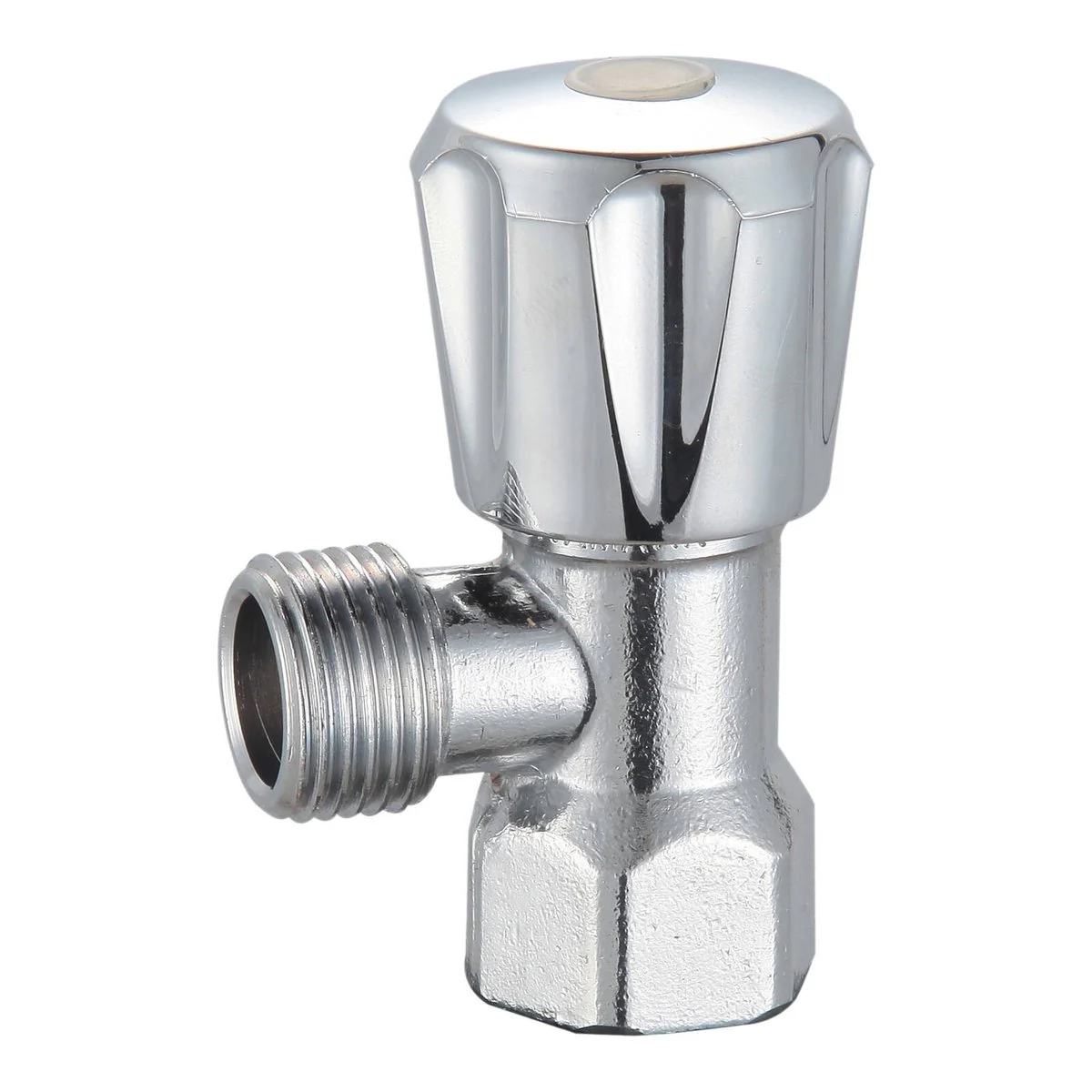 Kinetic 15mm Chrome Mini Cistern Cock - Lead-Free Brass - Compact Design