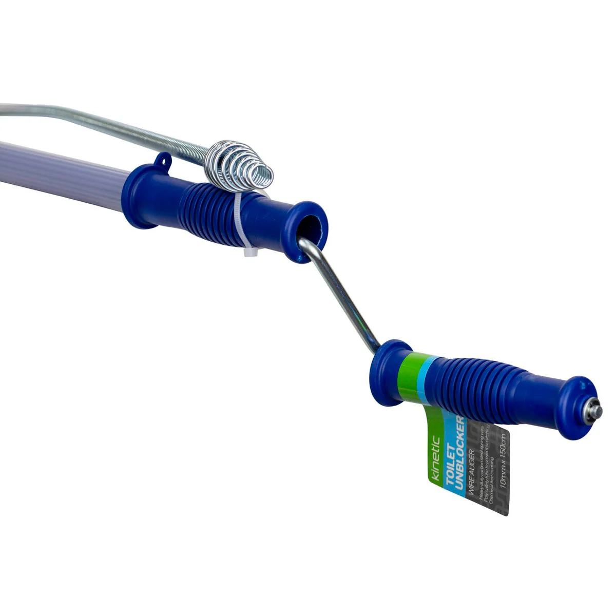 Kinetic Toilet Auger - 10mm x 150cm - Heavy Duty Carbon Steel - Clog Remover - Image 2