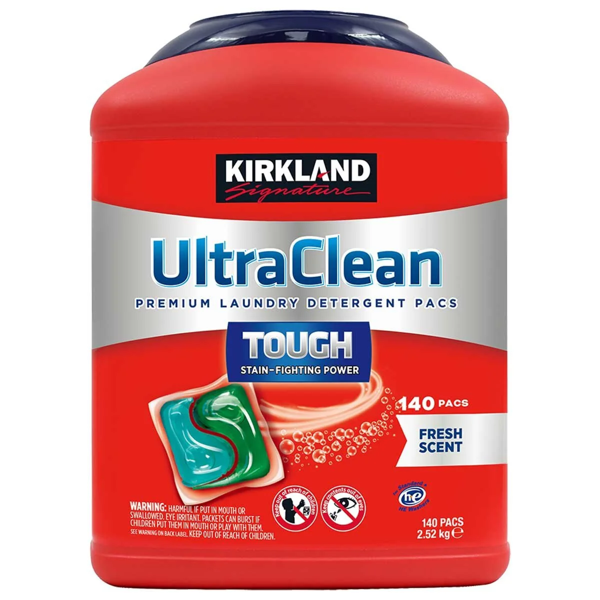 Kirkland Signature Laundry Detergent Pacs 140 Capacity Fresh Scent