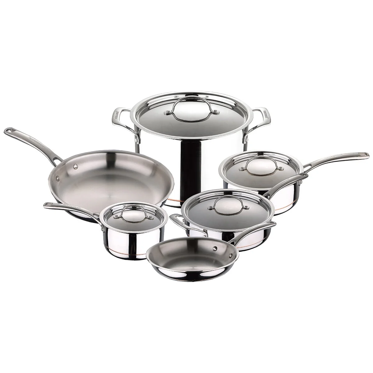 Kirkland Signature Stainless Steel 10 Piece Cookware Set Durable BG-31120-MM