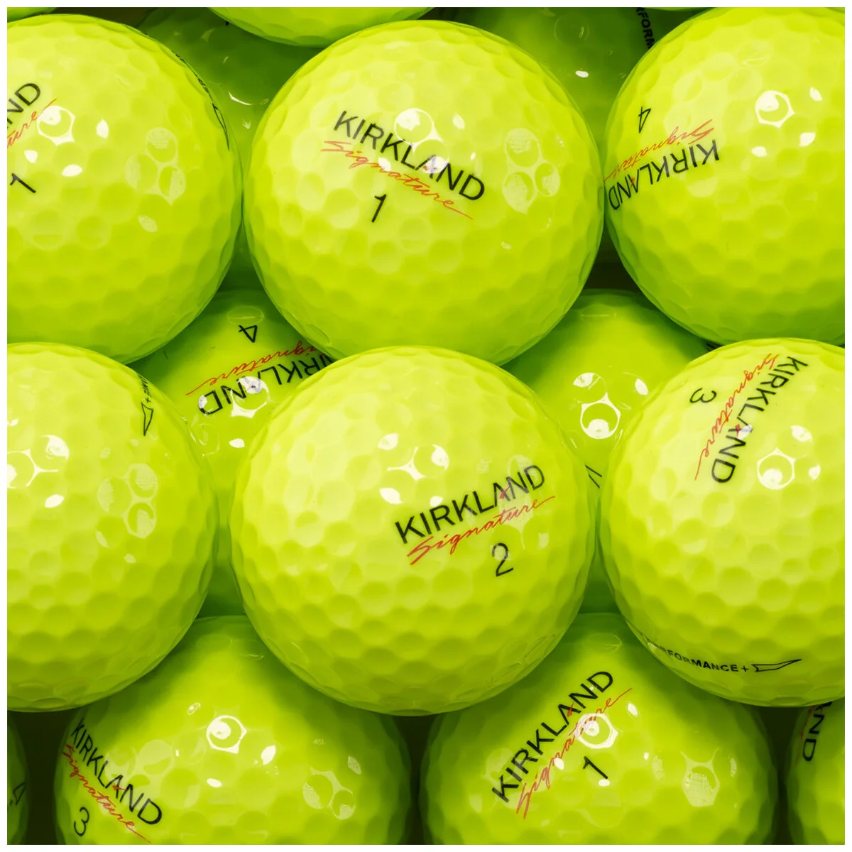 Kirkland Signature V3.0 Soft-Feel Urethane Golf Balls 24 Pack Neon Yellow - Image 6