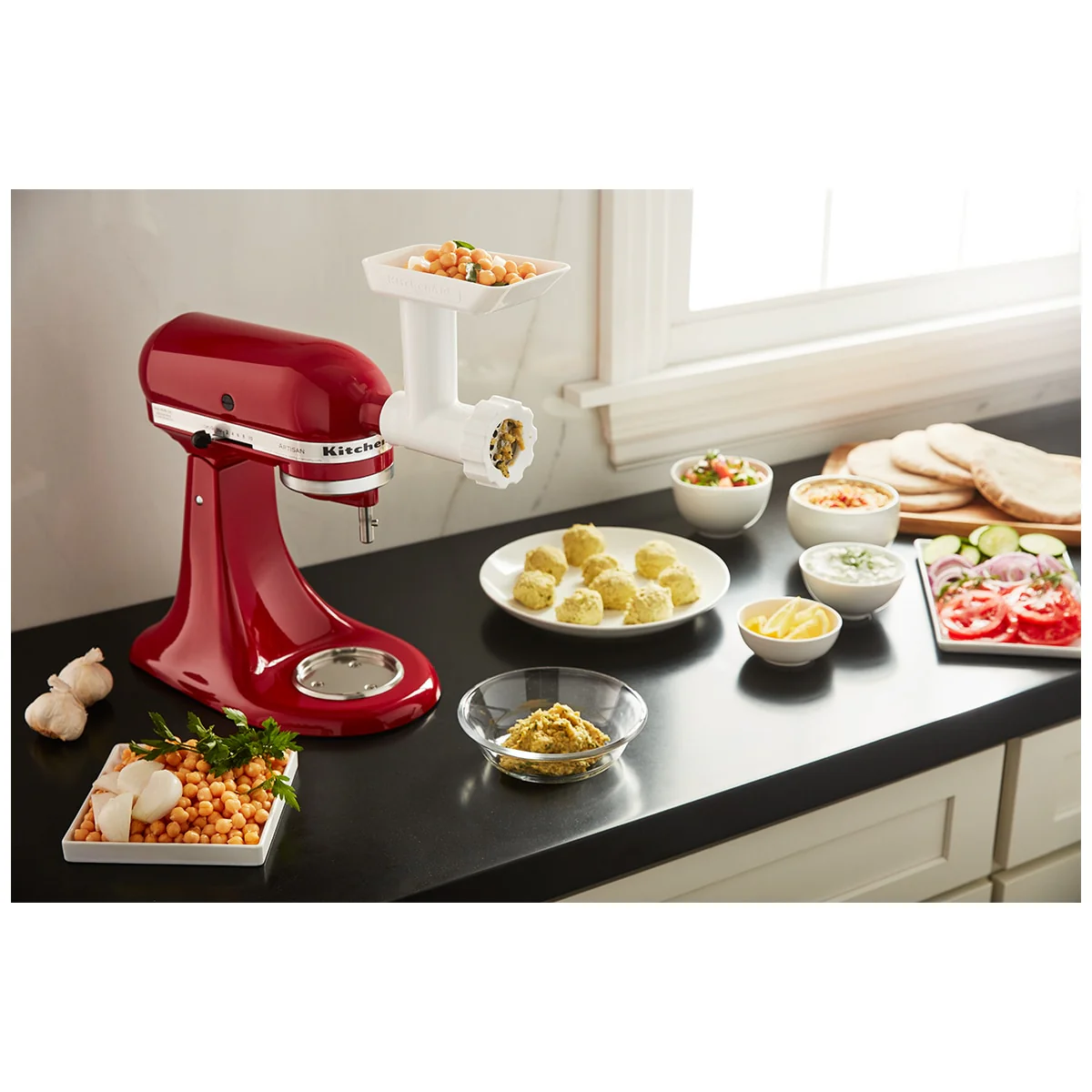 KitchenAid Food Grinder Attachment 5KSMFGAA White Stainless Steel Plates - Image 10