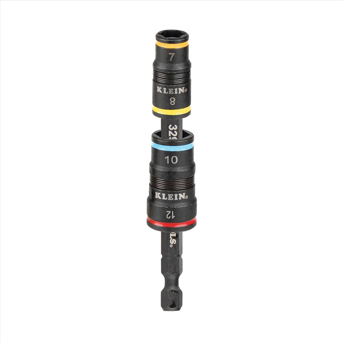 Klein 4 in 1 Impact Rated Flip Socket Set - 7, 8, 10, 12 mm - Metric