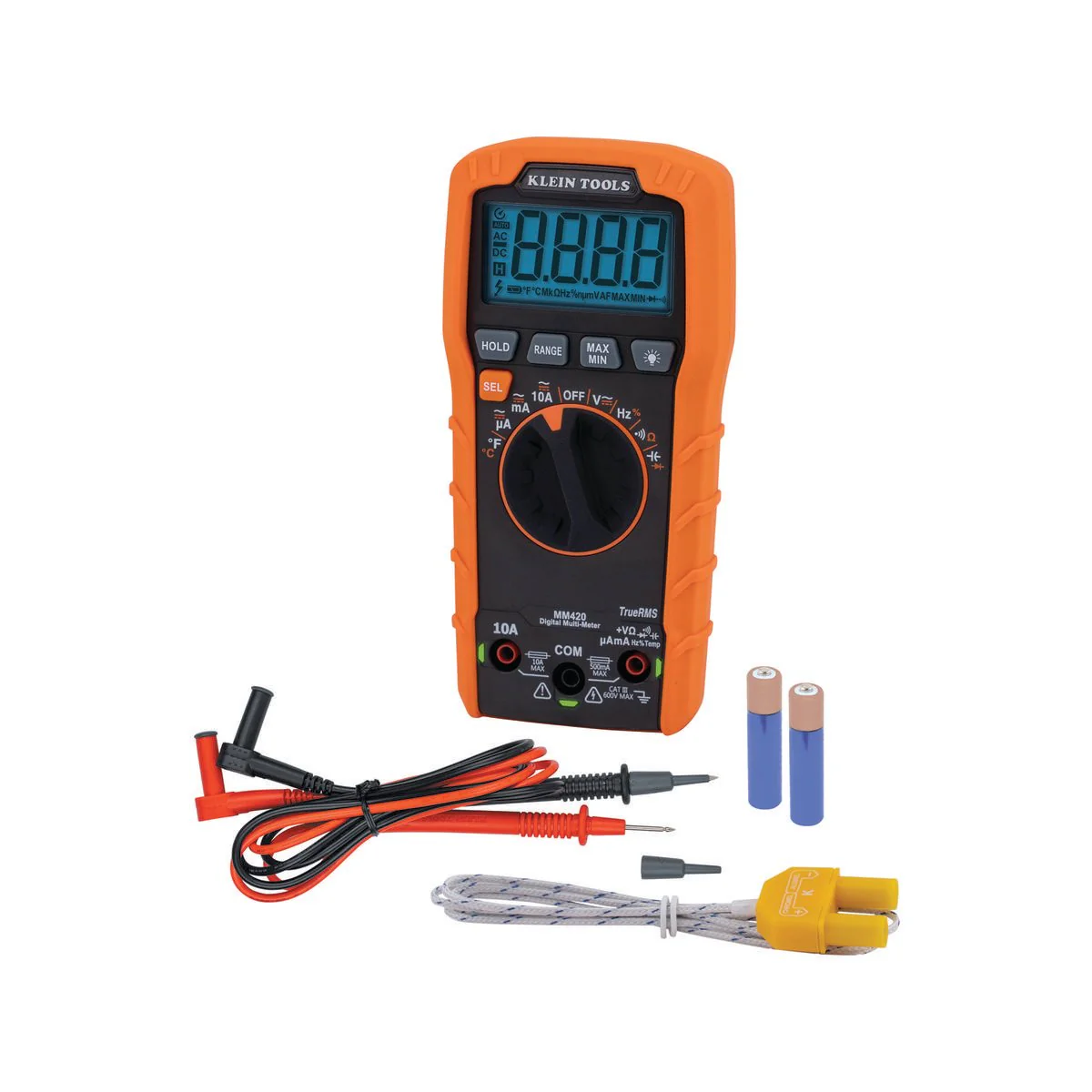 Klein Tools MM420 Multimeter - 600V AC/DC - 10A - Auto Ranging - TRMS