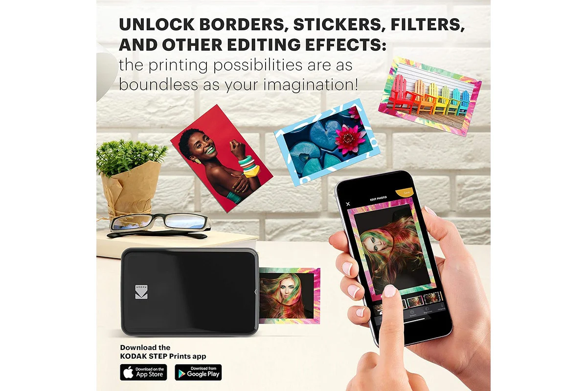 Kodak Step Instant Mobile Photo Printer Black with 50 Sheets - Image 7