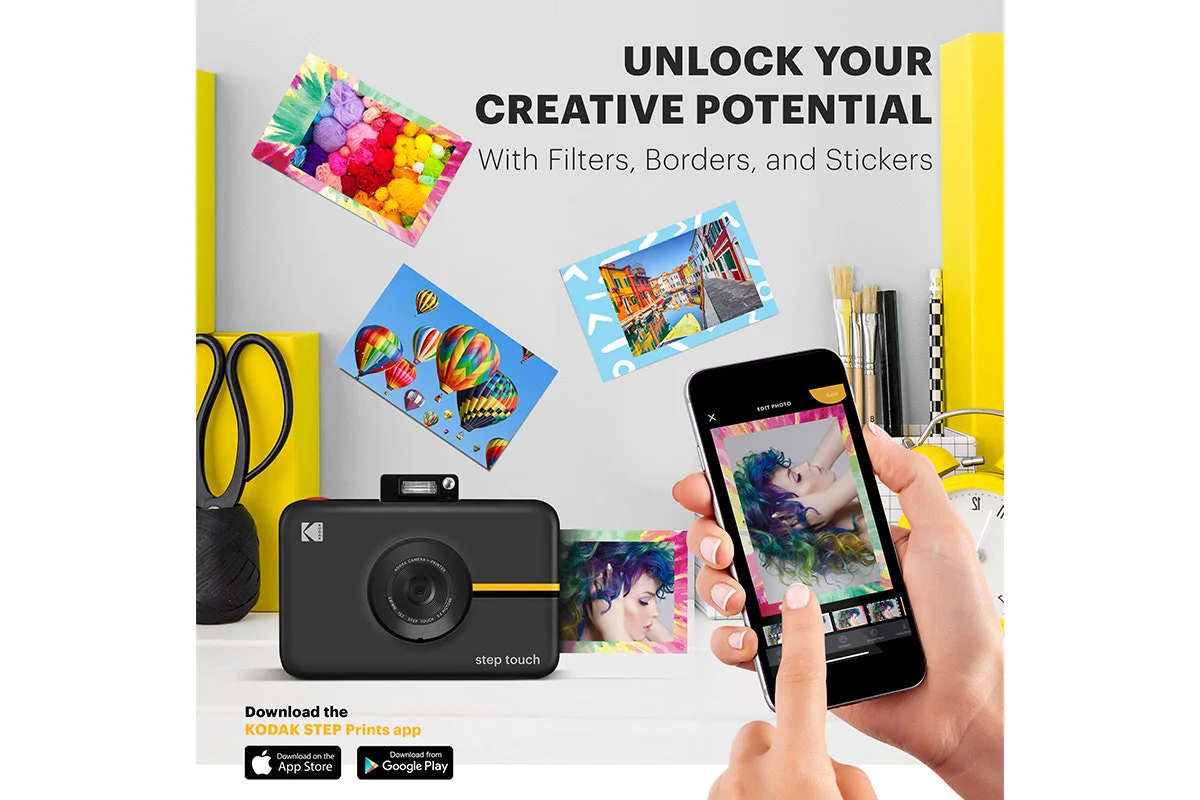 Kodak Step Instant Print Touch Camera Black with 10 Sheets - Image 6
