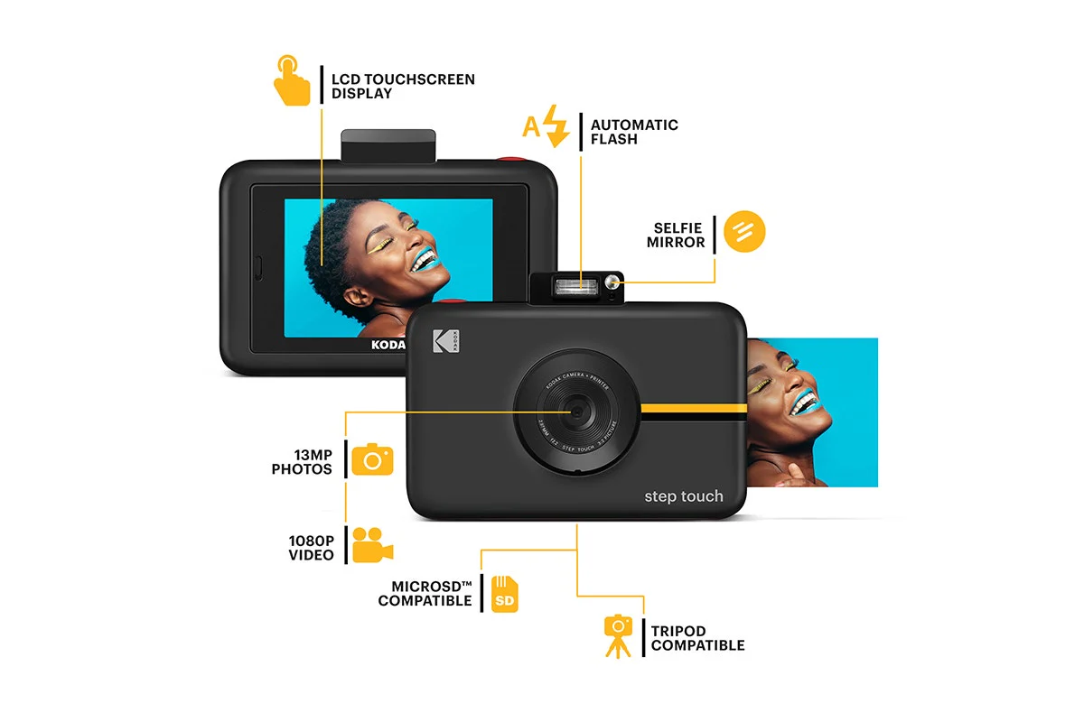Kodak Step Instant Print Touch Camera Black with 10 Sheets - Image 8