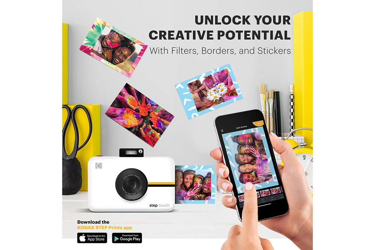 Kodak Step Instant Print Touch Camera White with 10 Sheets - Image 6