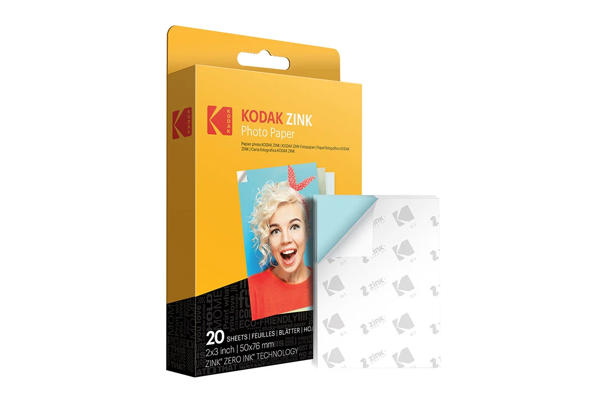 Kodak ZINK 2x3 Media Paper 20 Sheets Sticky Back Photo Paper - Image 2