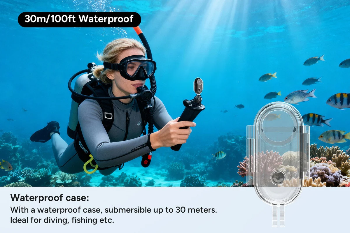 Kogan 1080P Mini Action Camera with Magnetic Mount & Waterproof Case - Image 5