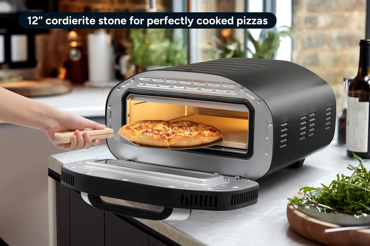 Kogan 12 Inch Electric Pizza Oven with Stone 2200W 7 Presets - Image 6