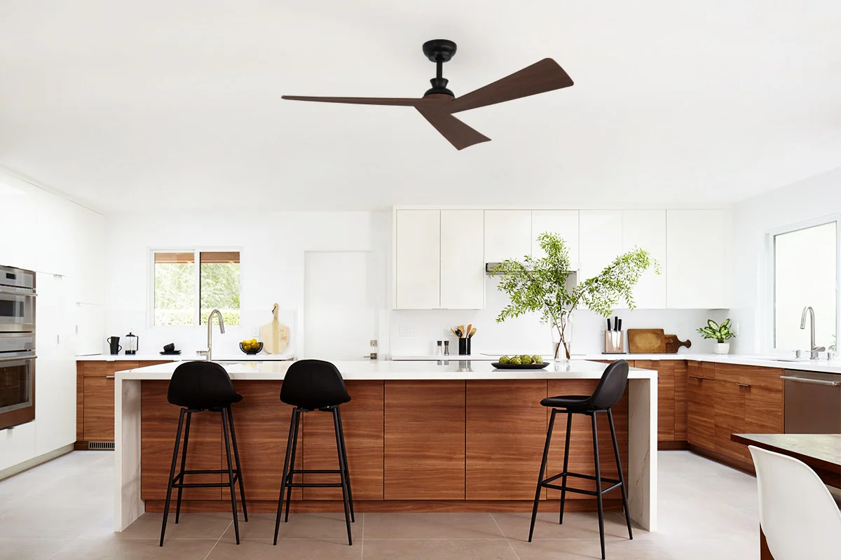 Kogan 132cm DC Motor Ceiling Fan with Remote Walnut Wood Look - Image 13